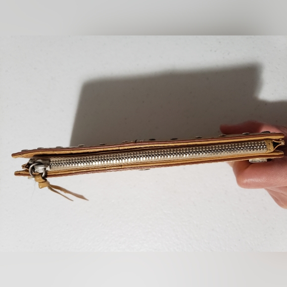 Michael kors vintage brown leather studs wallet - Picture 5 of 9